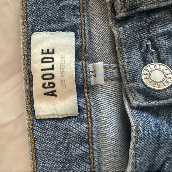 Agolde Wilder Mid Rise Comfort Straight in Cascadia 24 - Picture 7 of 8